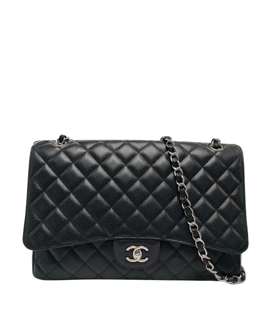 CHANEL Черная кожаная сумка через плечо, фото 1