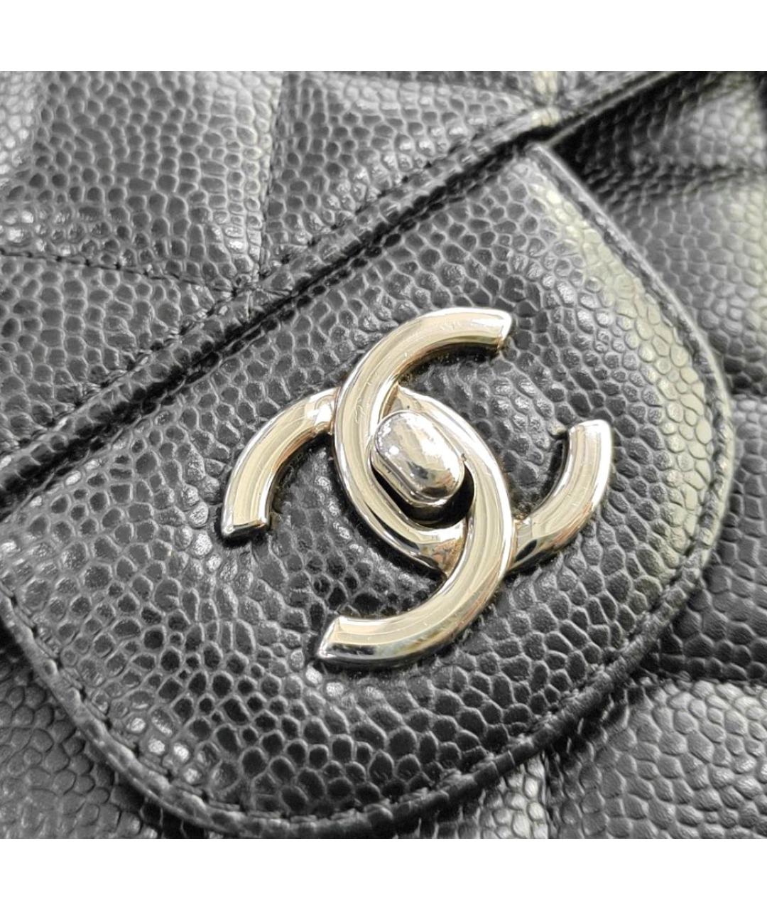 CHANEL Черная кожаная сумка через плечо, фото 6