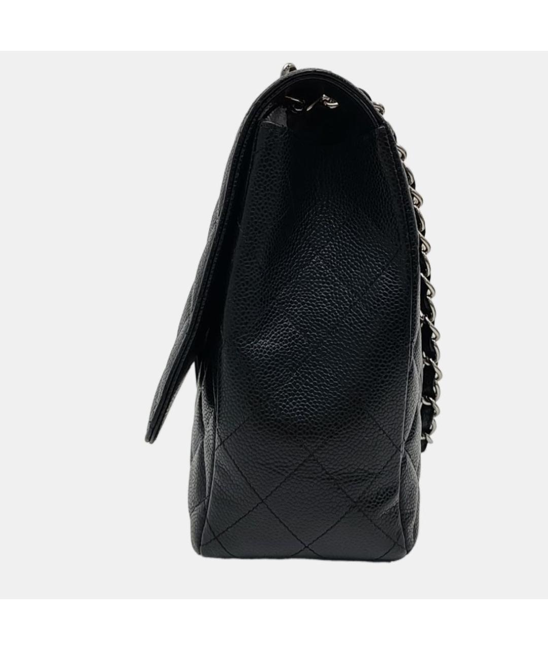 CHANEL Черная кожаная сумка через плечо, фото 5