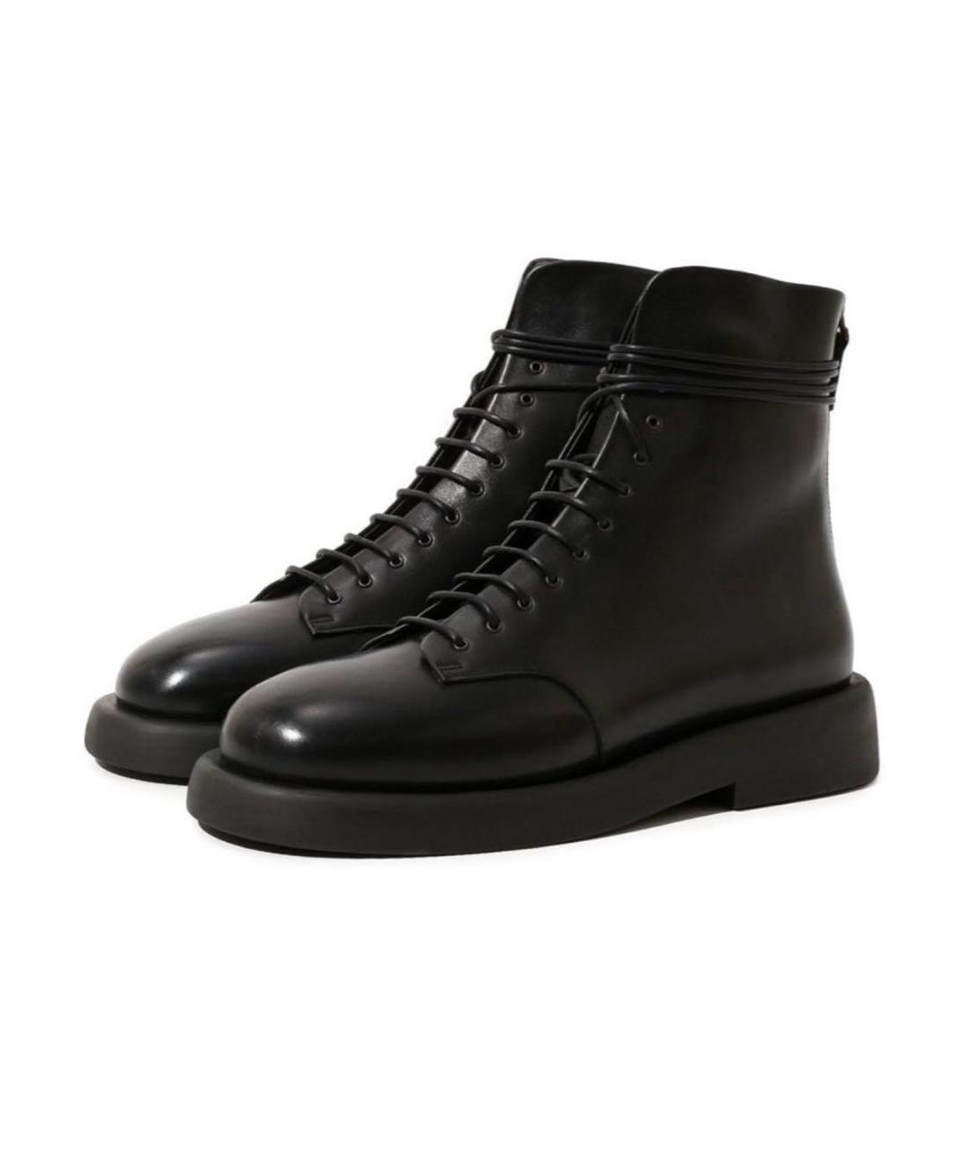 MARSELL Черные кожаные ботинки, фото 5