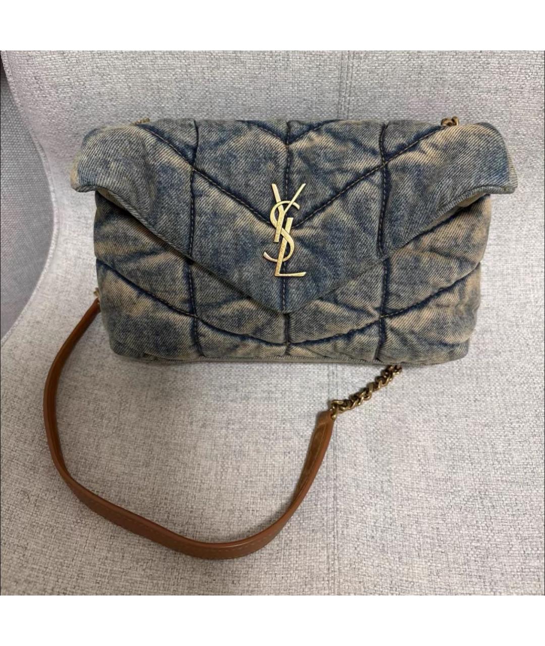 SAINT LAURENT Кожаная сумка через плечо, фото 4