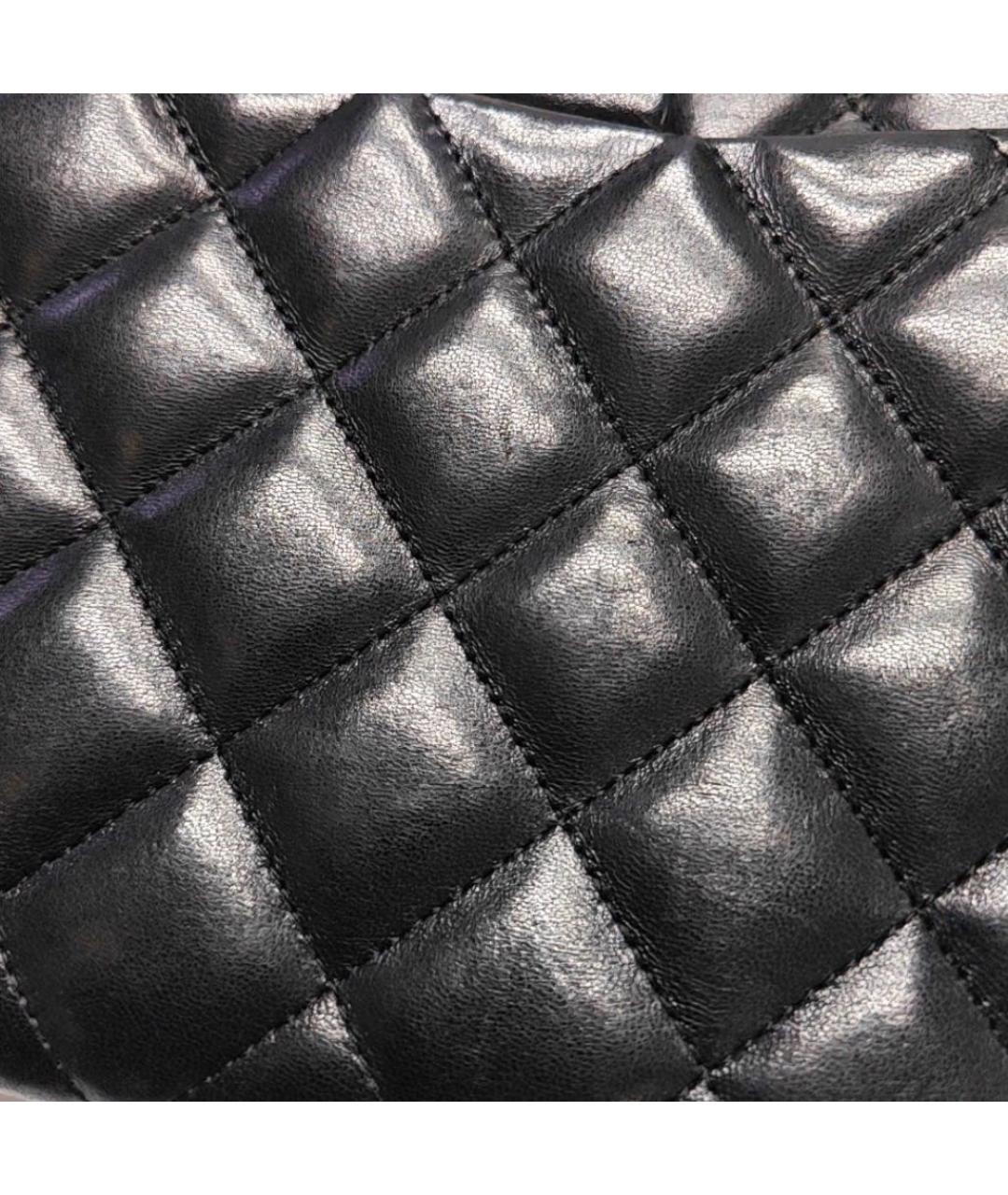 CHANEL Черная кожаная сумка через плечо, фото 8