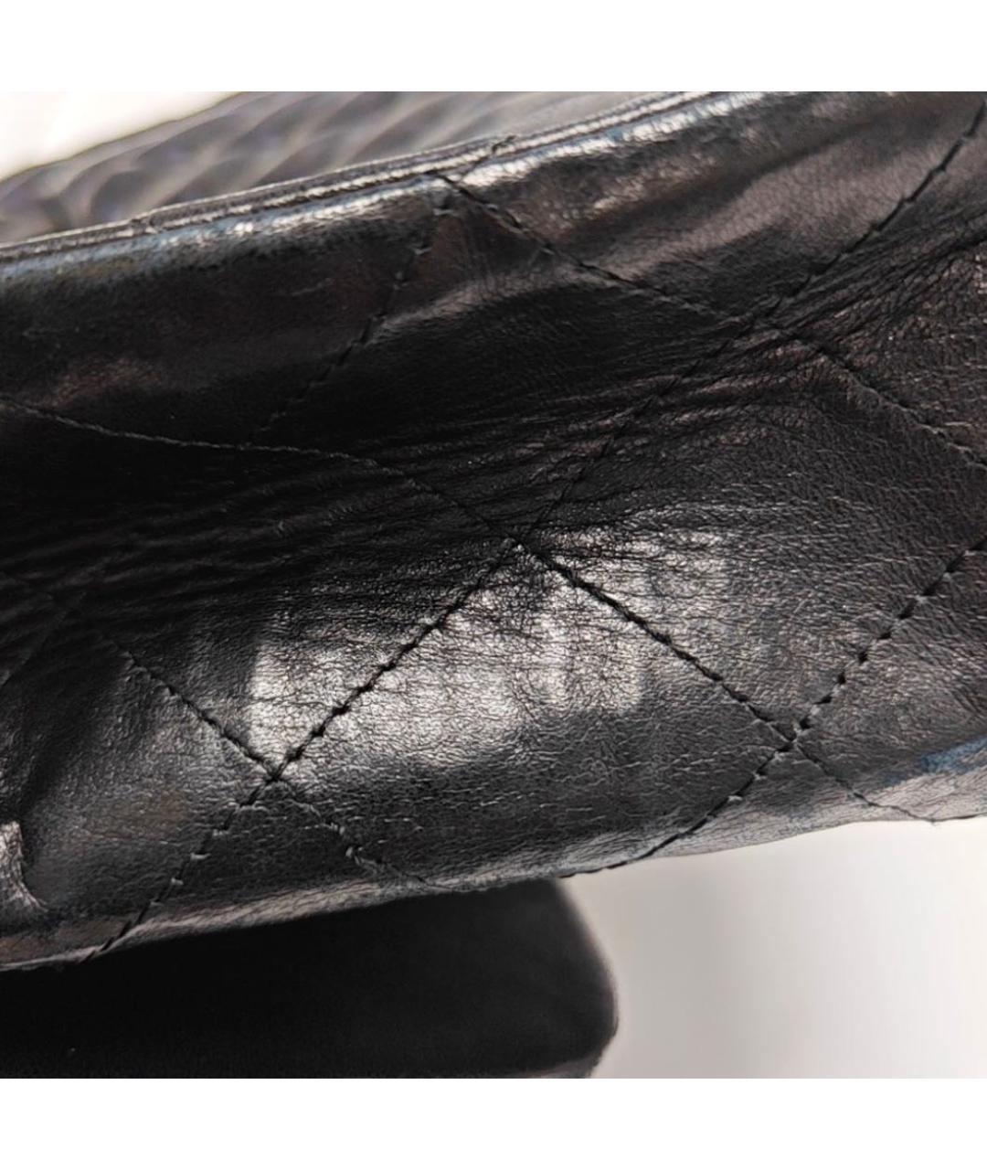 CHANEL Черная кожаная сумка через плечо, фото 4