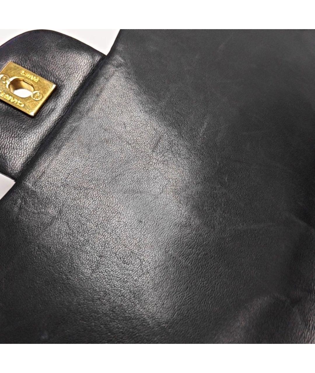 CHANEL Черная кожаная сумка через плечо, фото 5