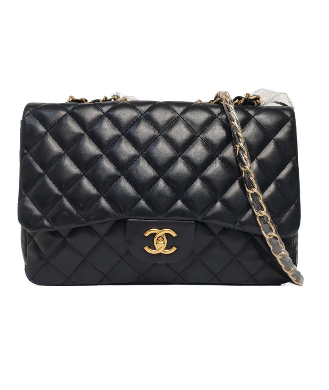 CHANEL Черная кожаная сумка через плечо, фото 1