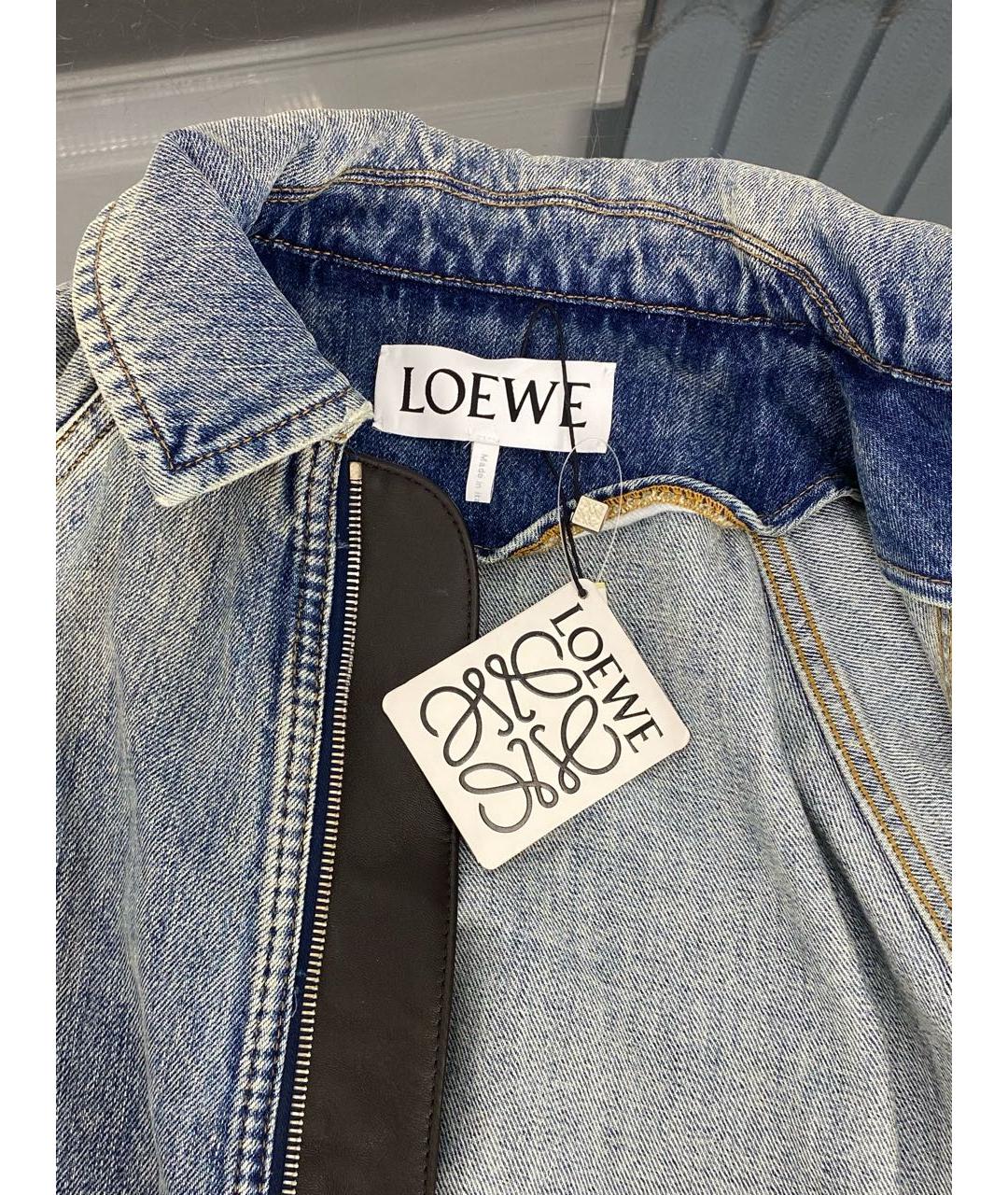 LOEWE Голубая хлопковая куртка, фото 3