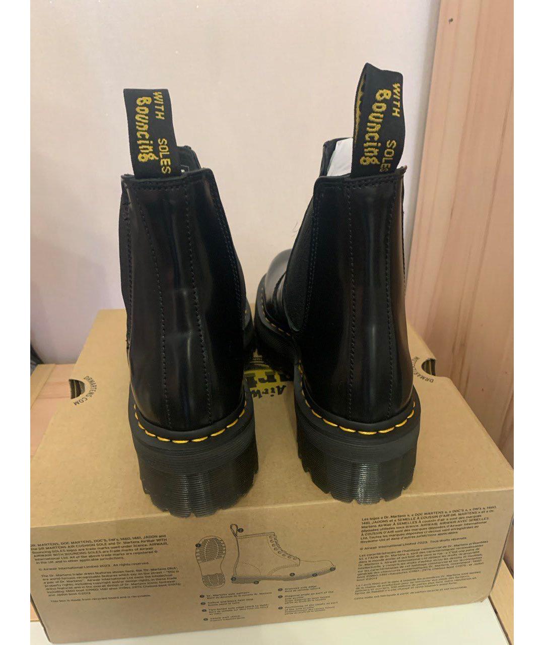 DR. MARTENS Черные ботинки из лакированной кожи, фото 3