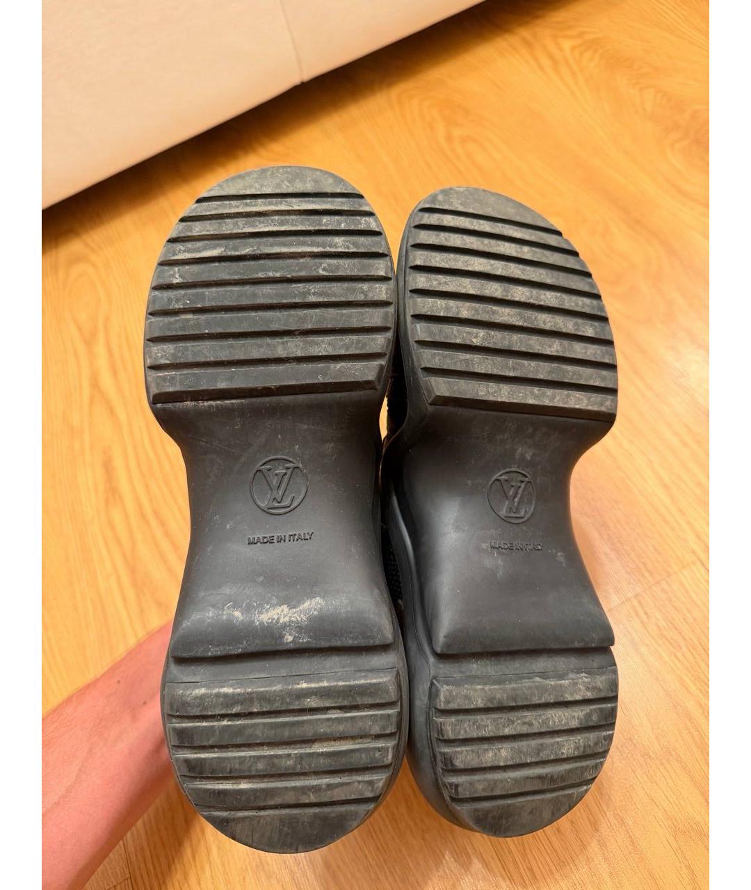 LOUIS VUITTON Черные кроссовки, фото 4