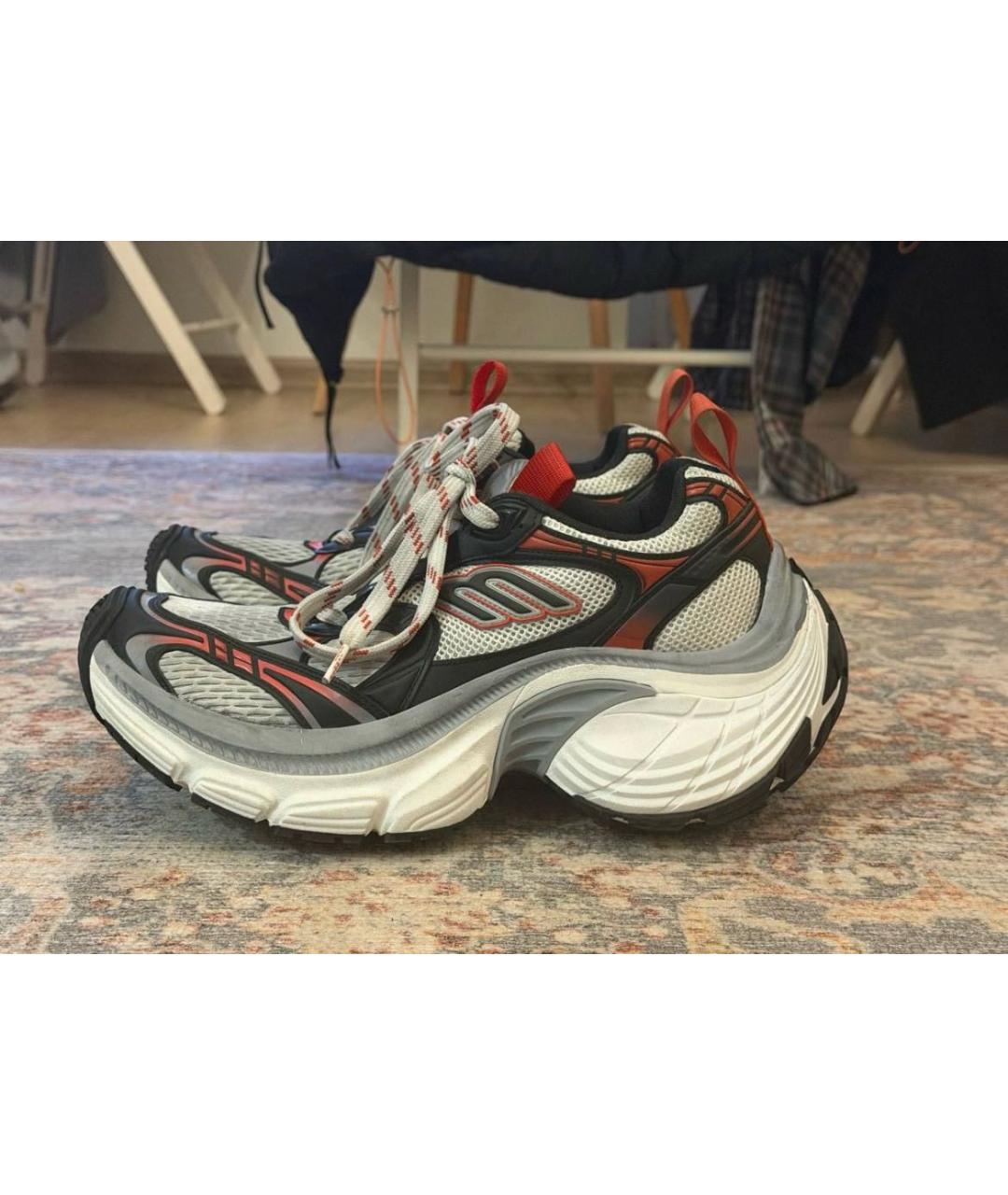 BALENCIAGA Серые низкие кроссовки / кеды, фото 6