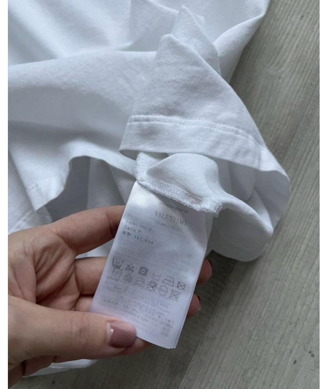 VALENTINO Белая футболка, фото 4
