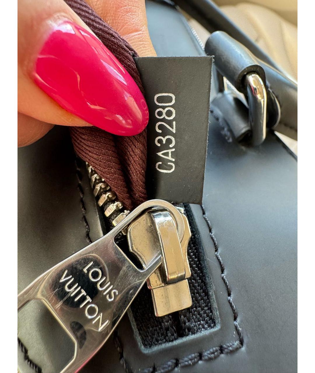 LOUIS VUITTON Коричневая кожаная сумка на плечо, фото 7