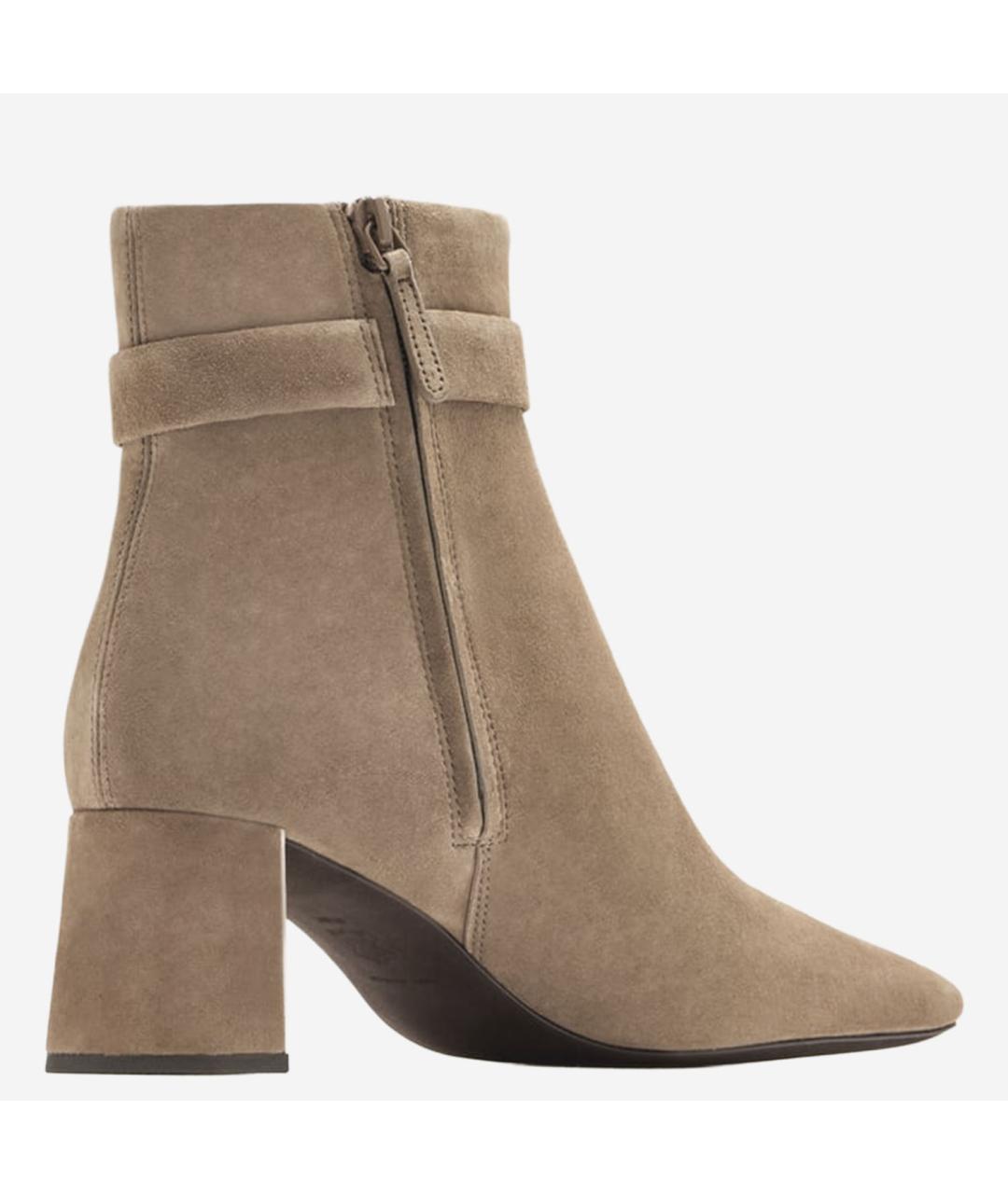 TORY BURCH Бежевые кожаные ботильоны, фото 3