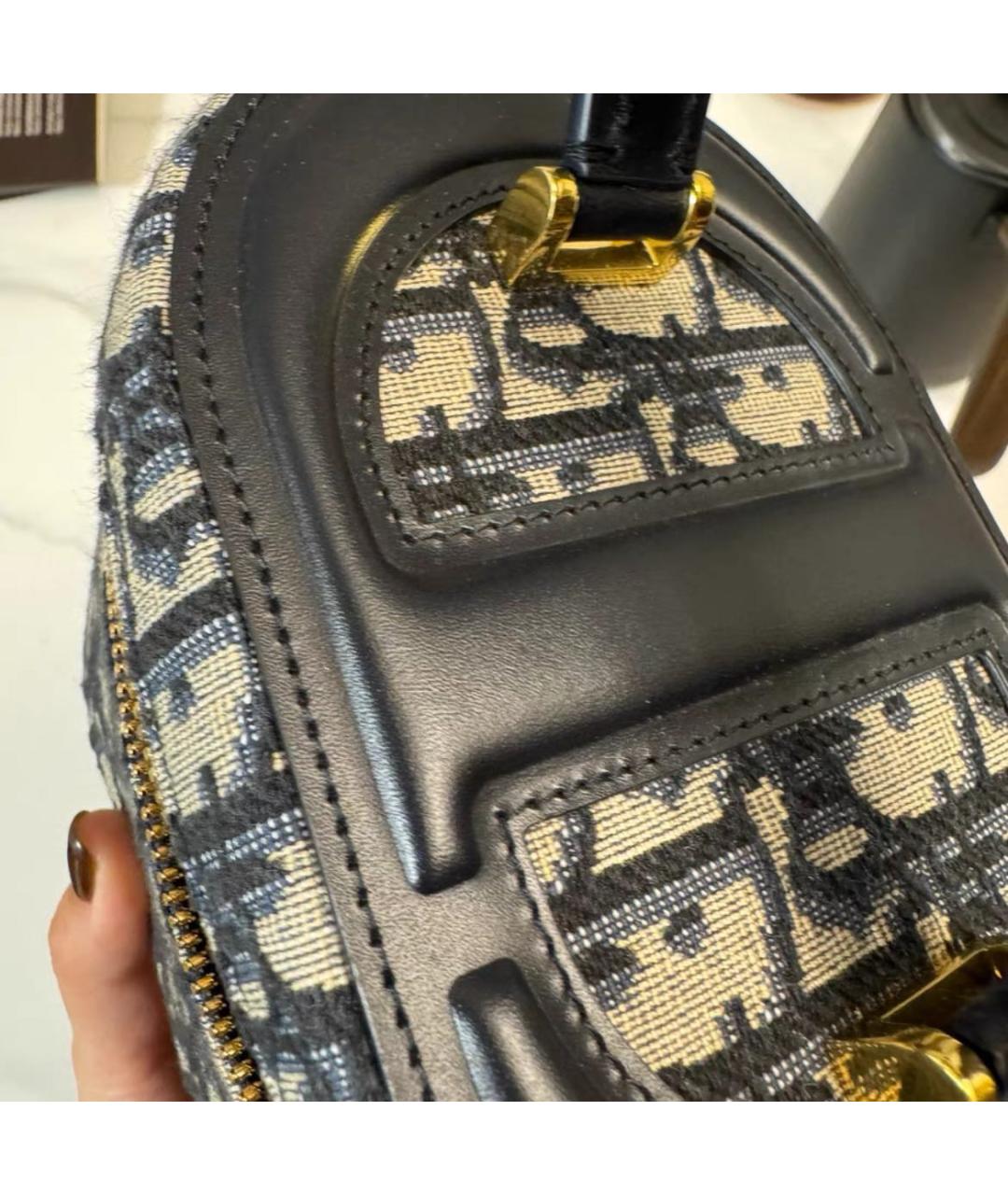 CHRISTIAN DIOR Темно-синяя сумка через плечо, фото 3