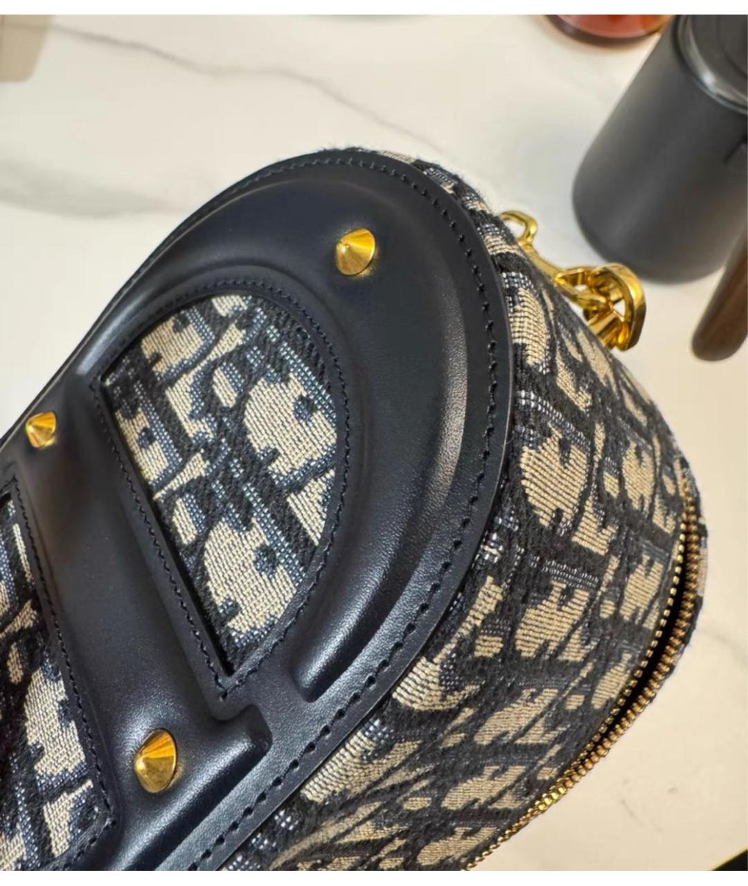 CHRISTIAN DIOR Темно-синяя сумка через плечо, фото 4
