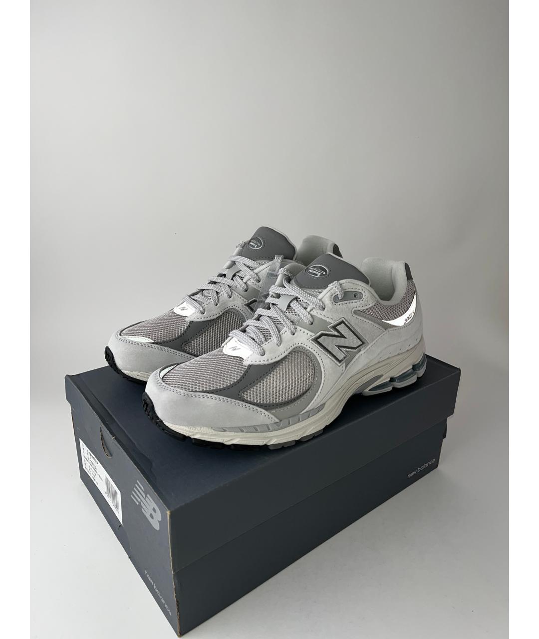 NEW BALANCE Серые текстильные низкие кроссовки / кеды, фото 2