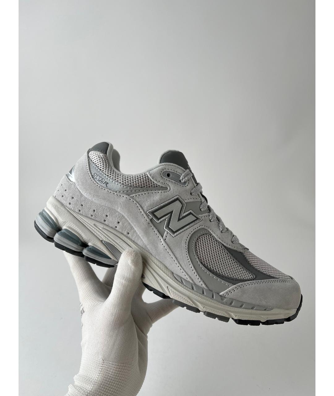 NEW BALANCE Серые текстильные низкие кроссовки / кеды, фото 6