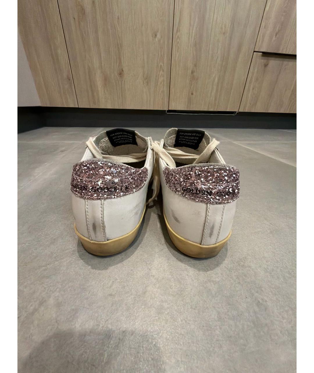 GOLDEN GOOSE DELUXE BRAND Белые кожаные кеды, фото 4