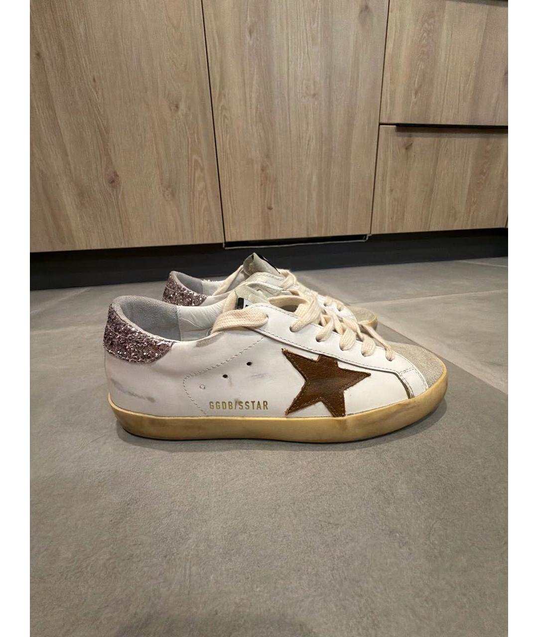 GOLDEN GOOSE DELUXE BRAND Белые кожаные кеды, фото 9