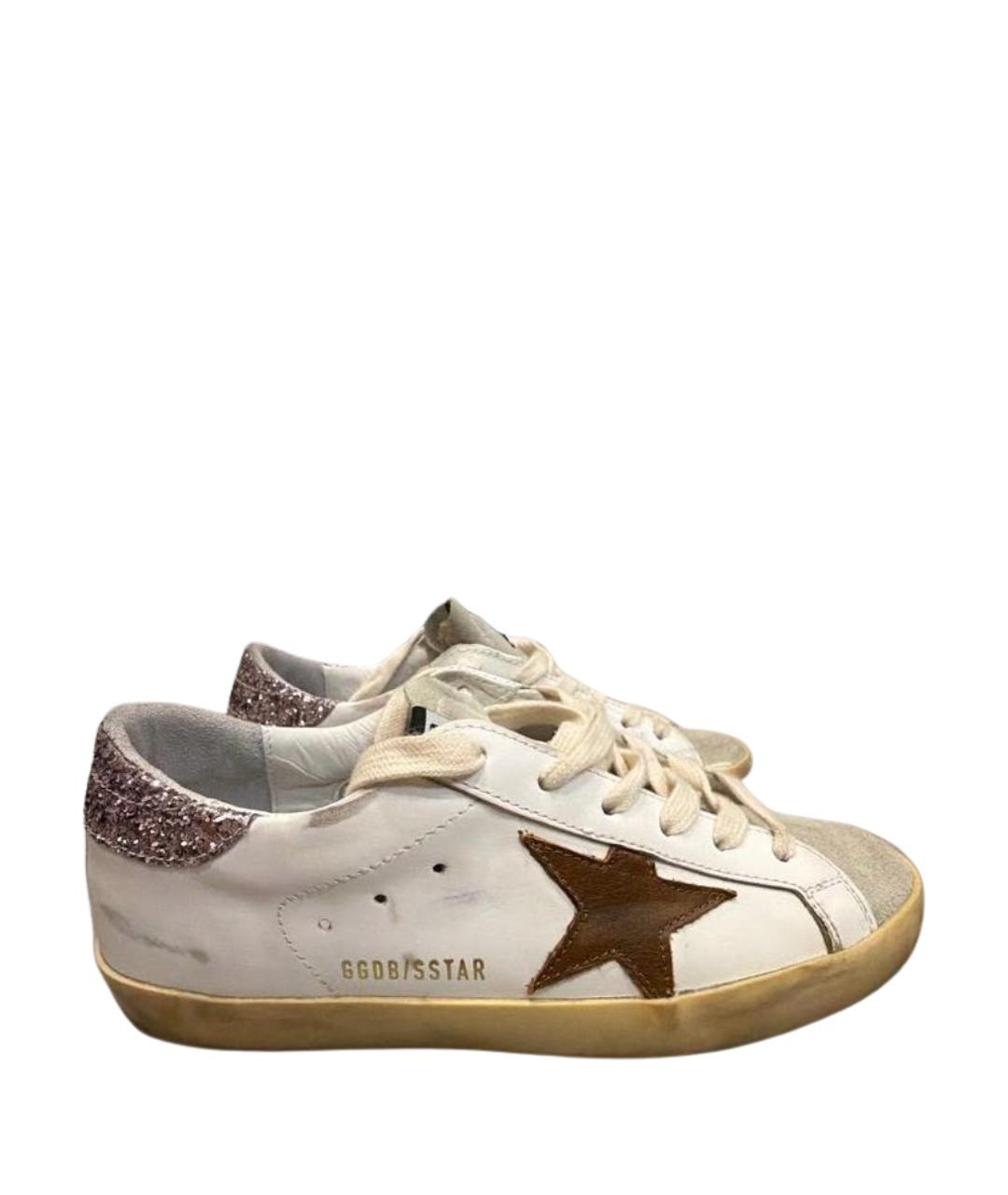 GOLDEN GOOSE DELUXE BRAND Белые кожаные кеды, фото 1