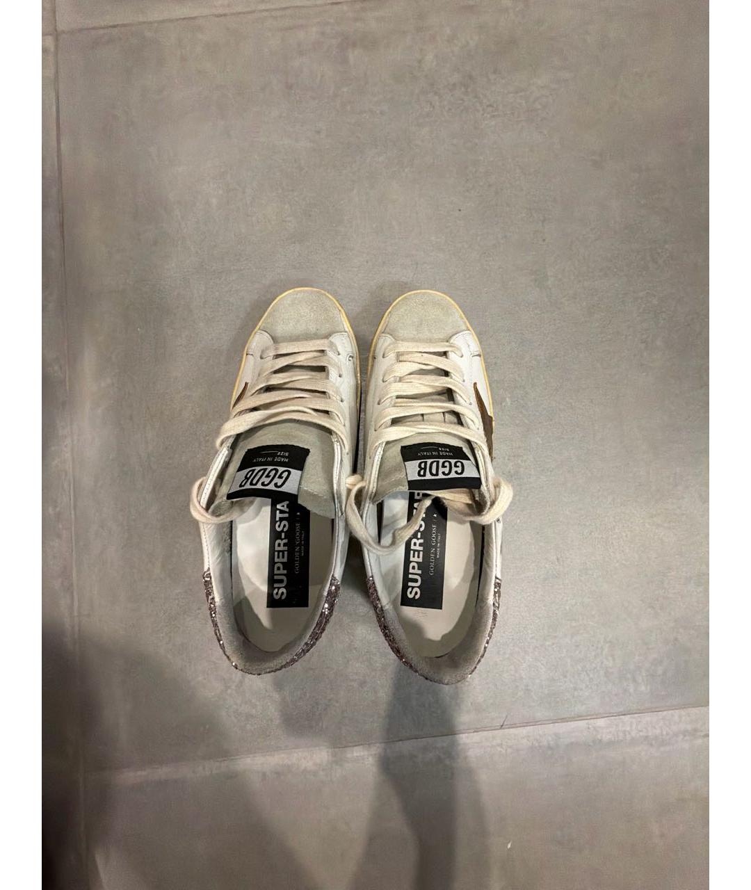 GOLDEN GOOSE DELUXE BRAND Белые кожаные кеды, фото 3