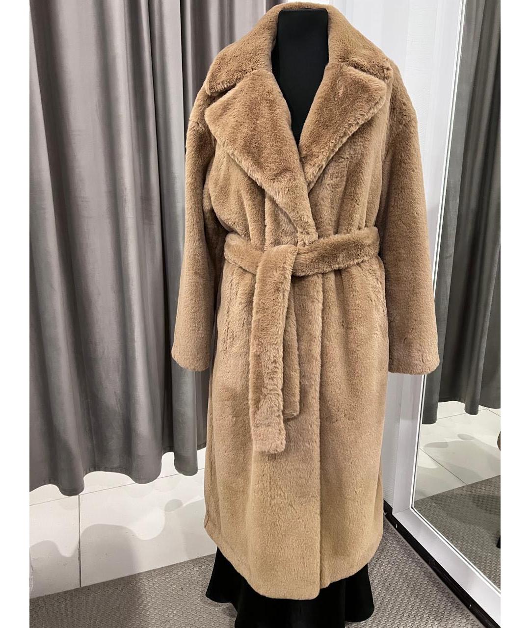 HERNO Коричневое полиэстеровое пальто, фото 2