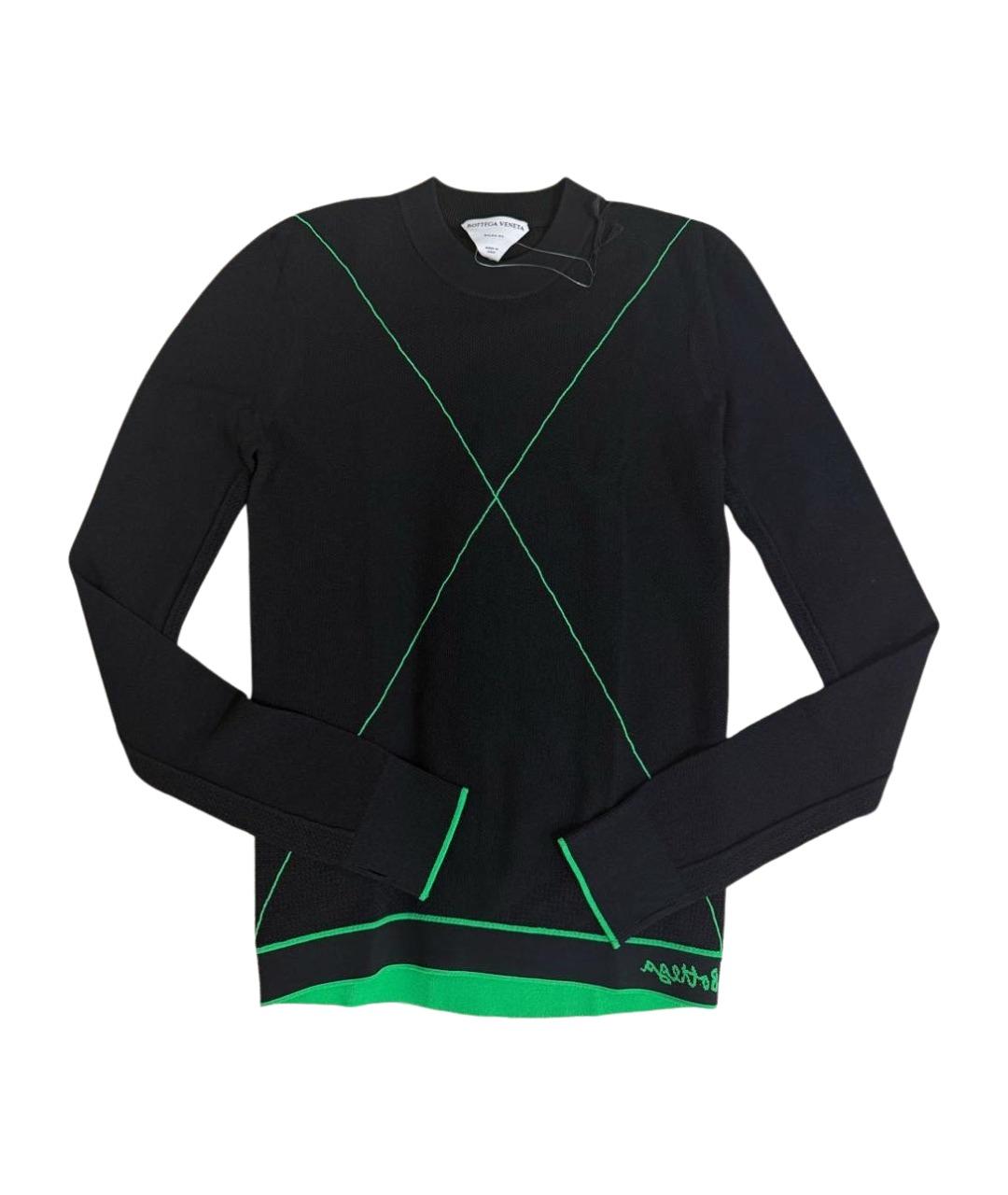 BOTTEGA VENETA Черный вискозный джемпер / свитер, фото 1