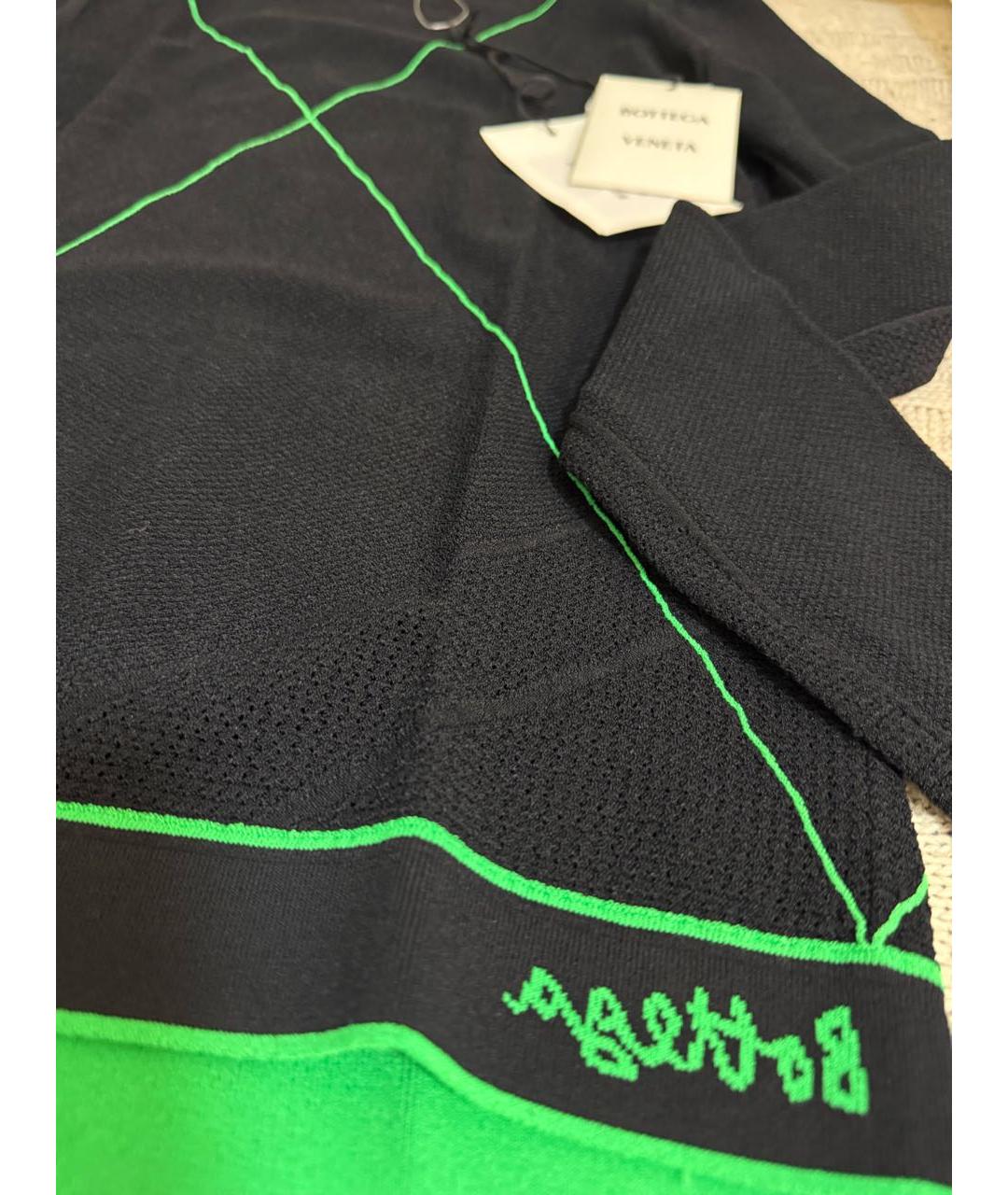 BOTTEGA VENETA Черный вискозный джемпер / свитер, фото 4