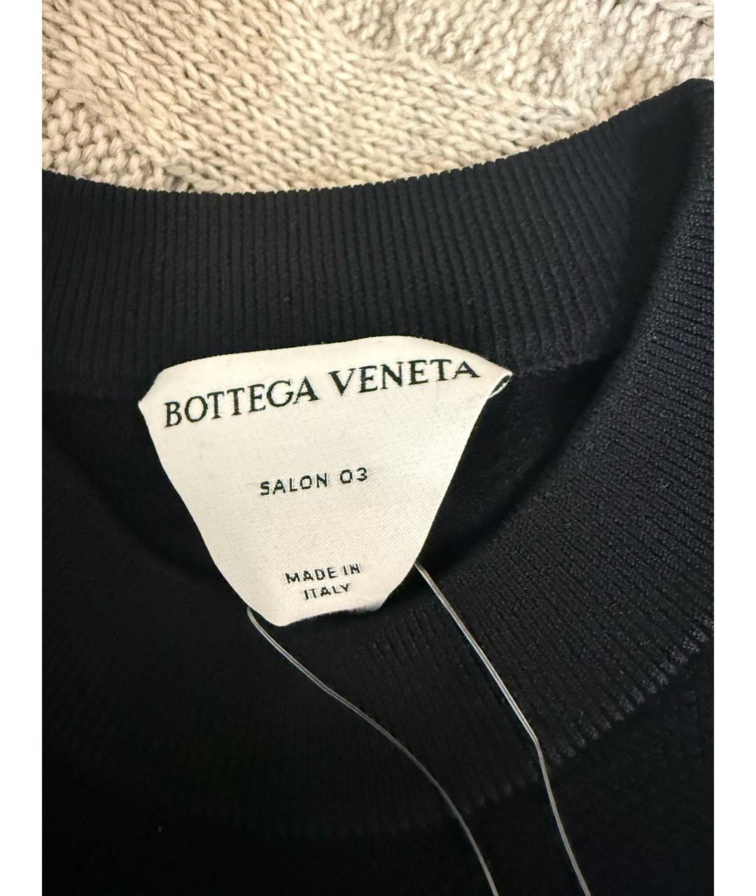 BOTTEGA VENETA Черный вискозный джемпер / свитер, фото 3