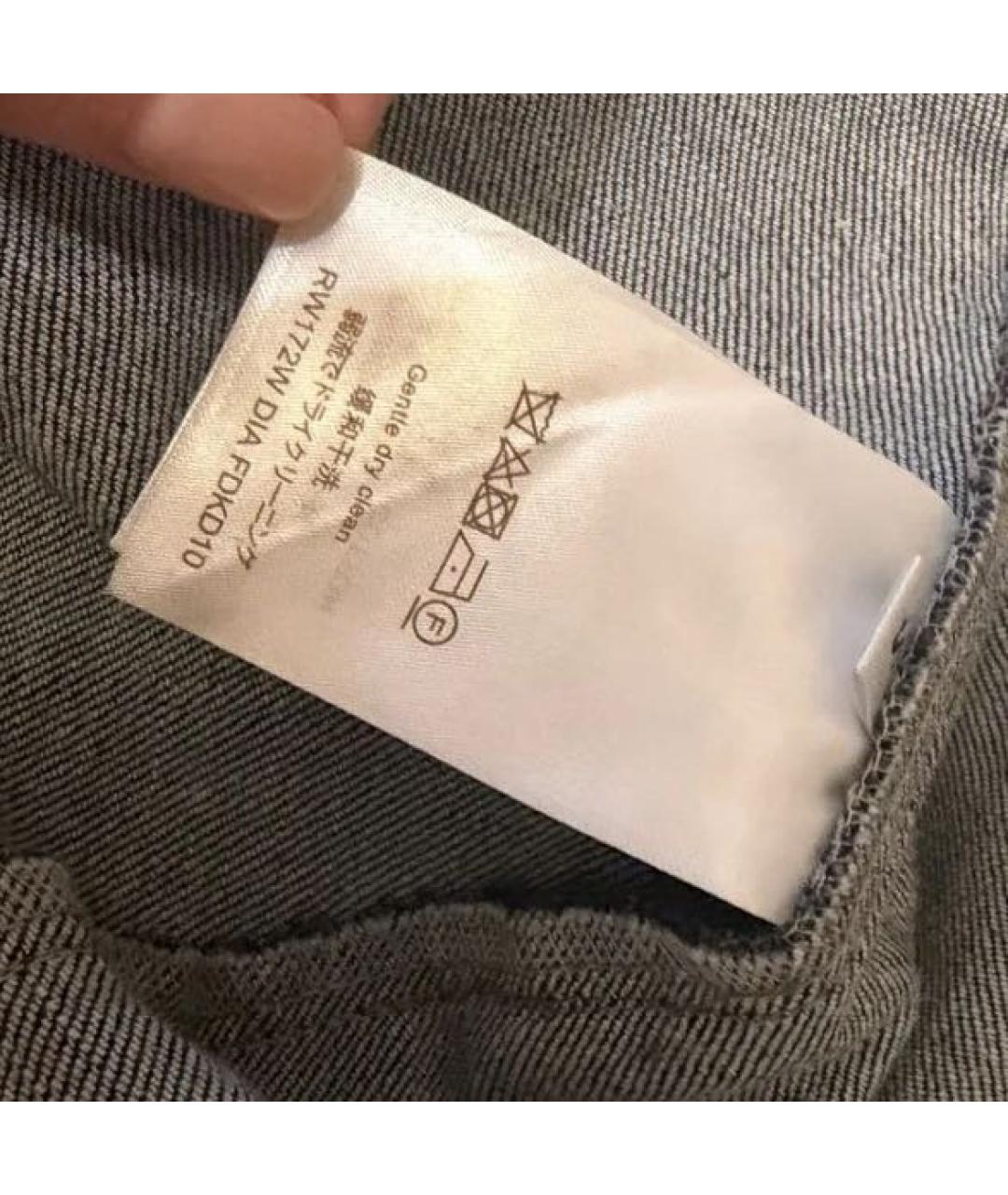 LOUIS VUITTON Темно-синяя деним юбка мини, фото 4