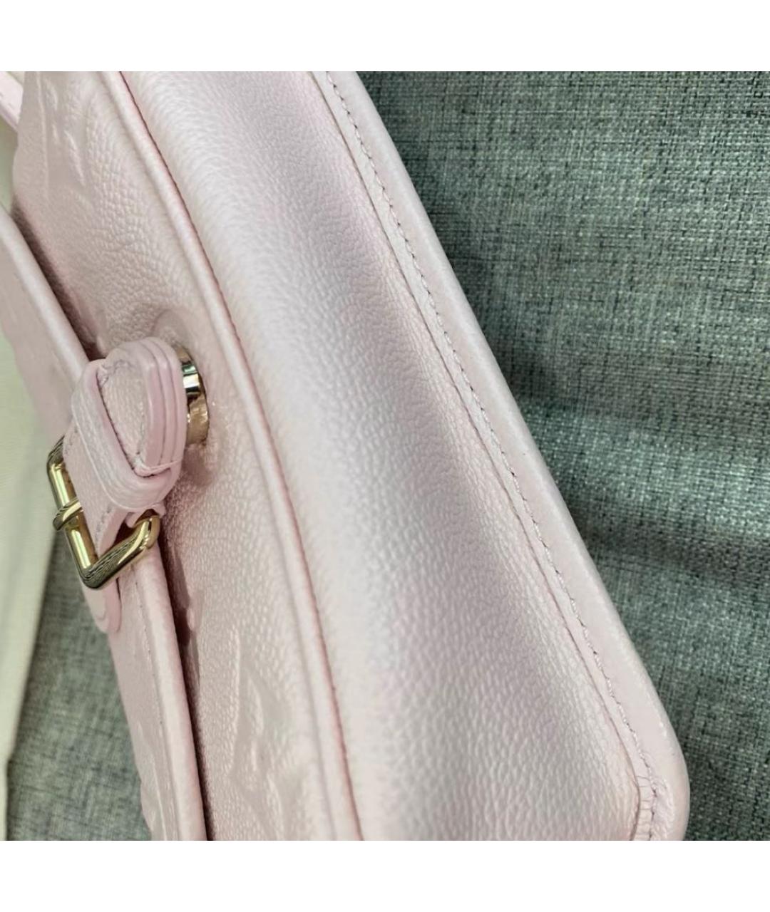 LOUIS VUITTON Розовая кожаная сумка через плечо, фото 5