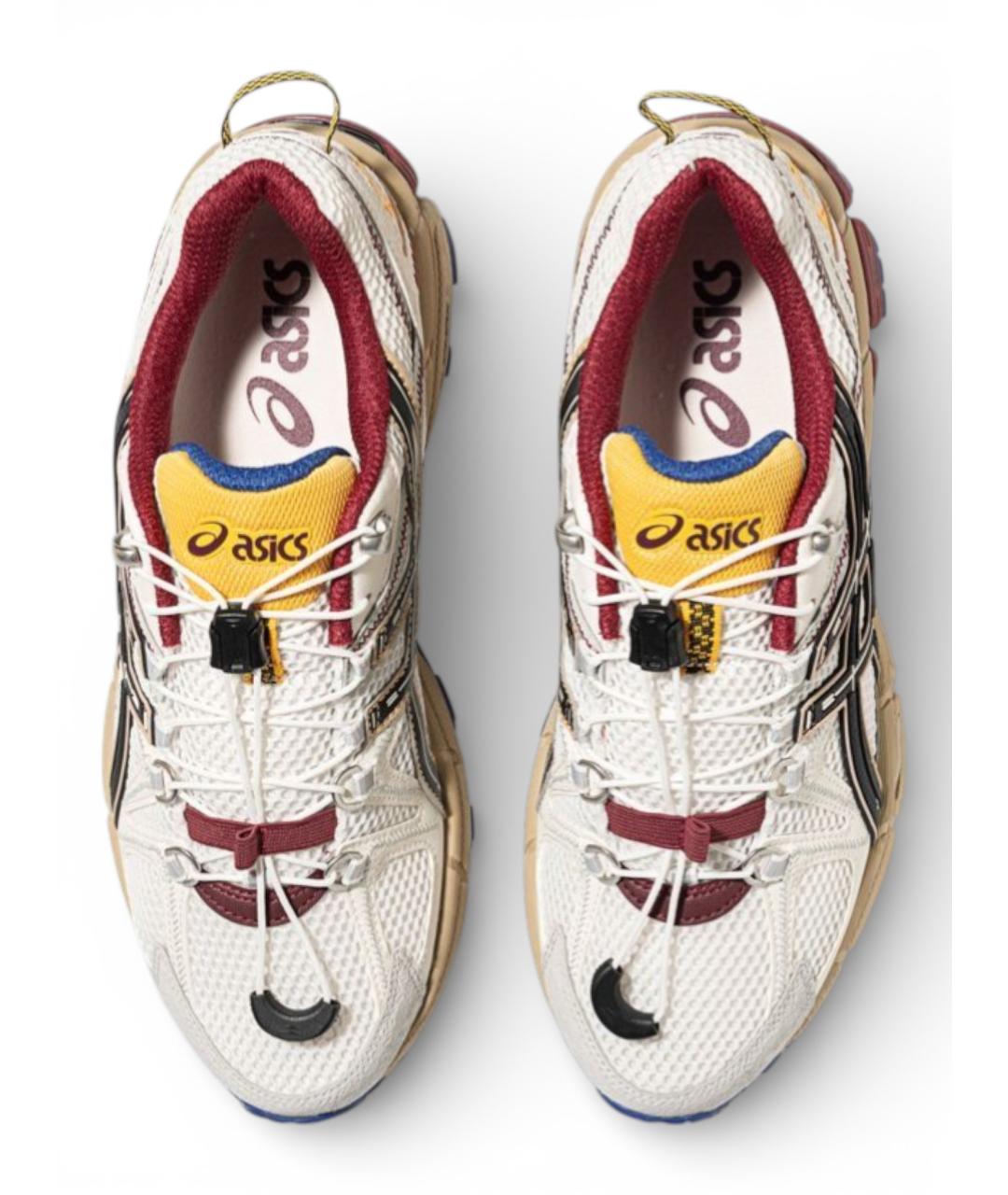 ASICS Белые текстильные низкие кроссовки / кеды, фото 4