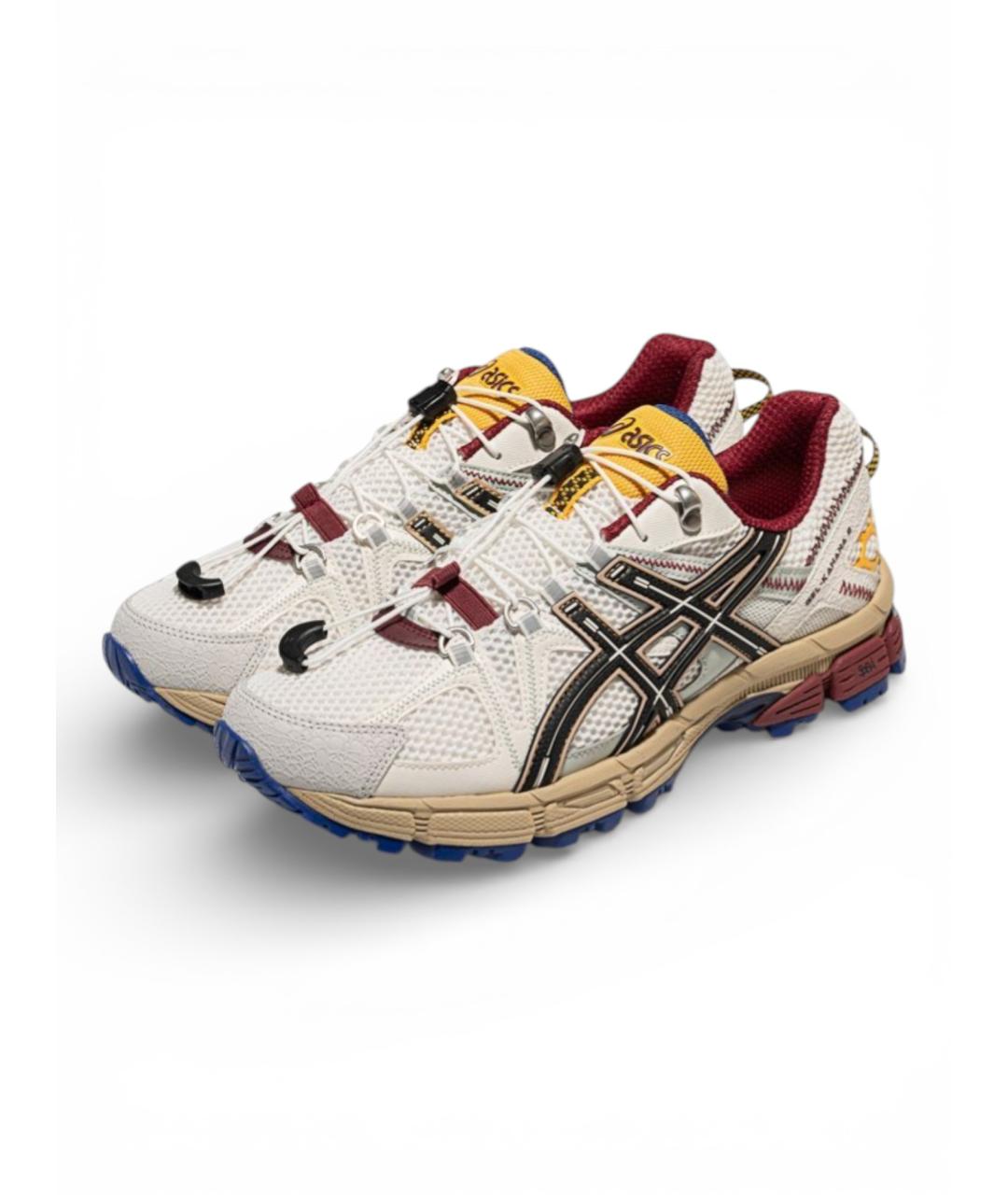 ASICS Белые текстильные низкие кроссовки / кеды, фото 2