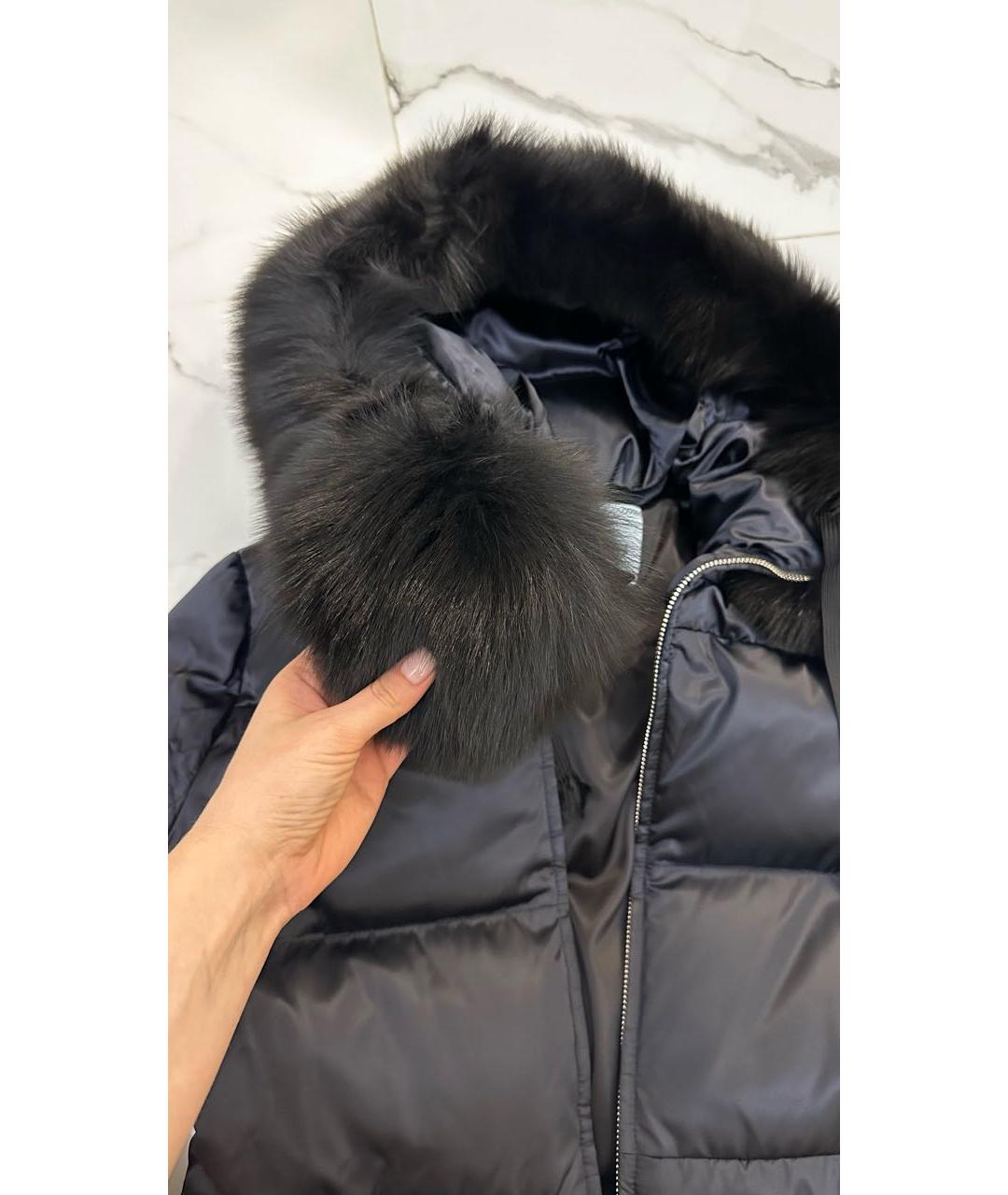 PRADA Темно-синий пуховик, фото 3