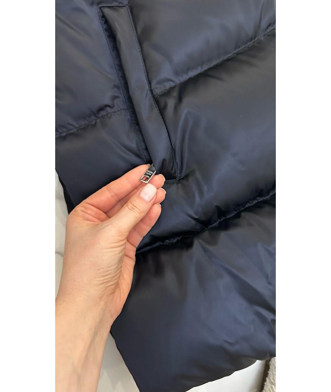 PRADA Темно-синий пуховик, фото 6