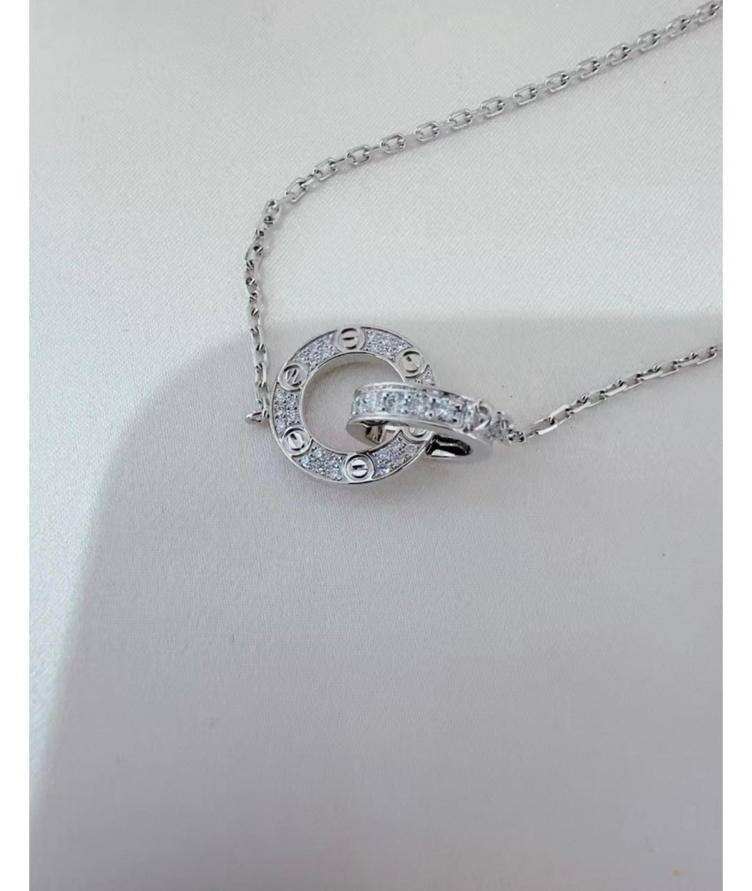 CARTIER Серебряная подвеска из белого золота, фото 3