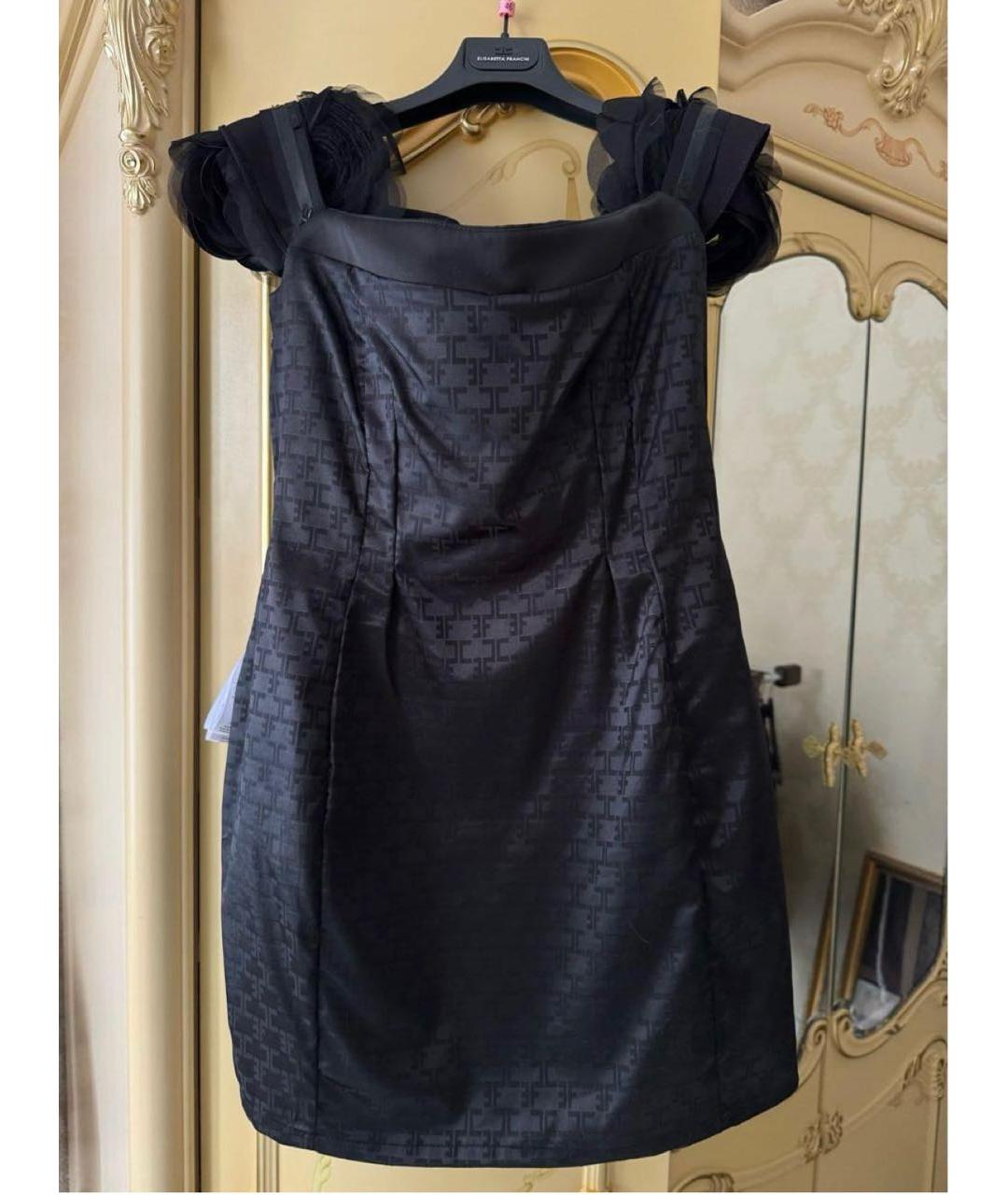 ELISABETTA FRANCHI Черное платье, фото 5