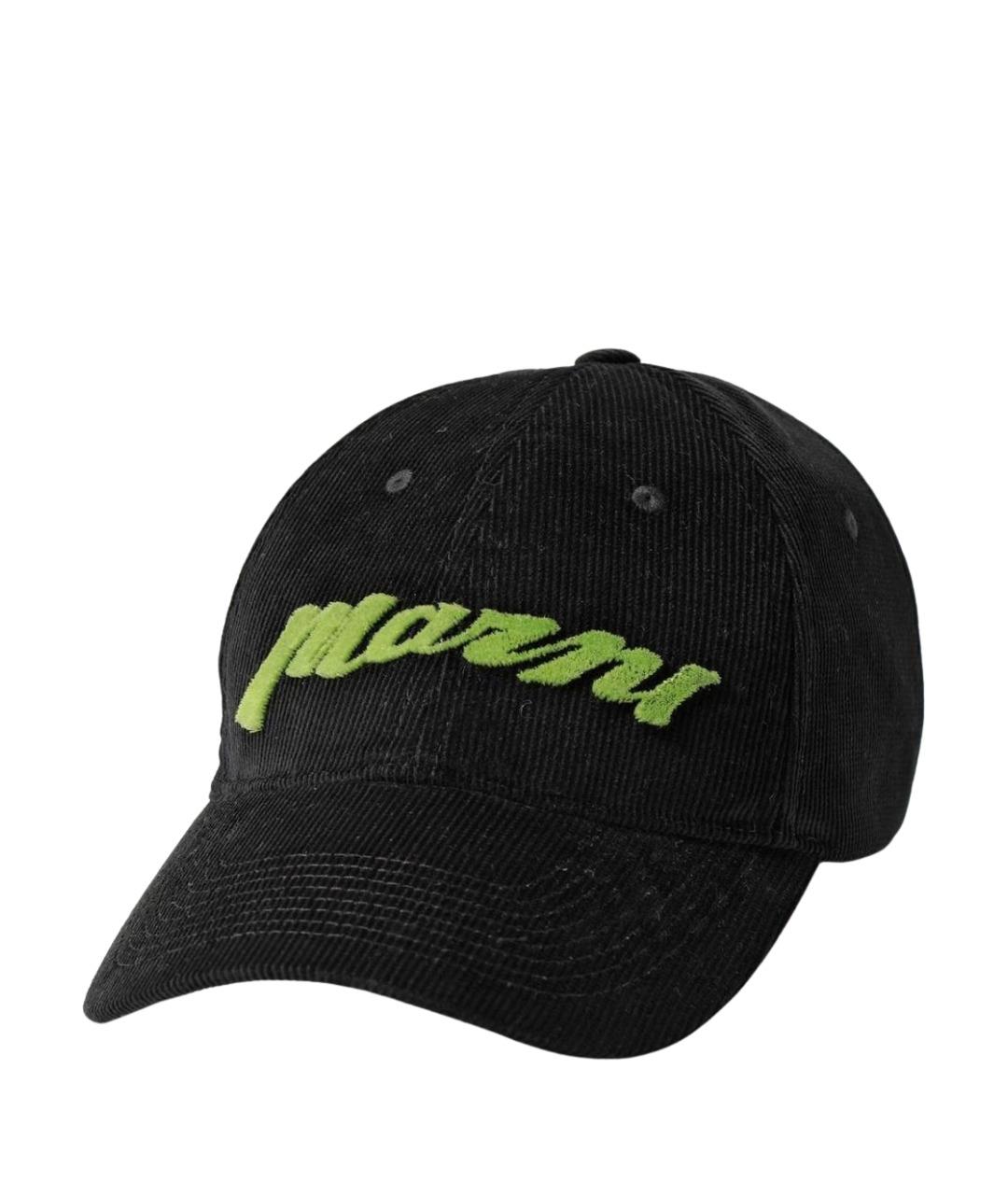 MARNI Черная хлопковая кепка, фото 1
