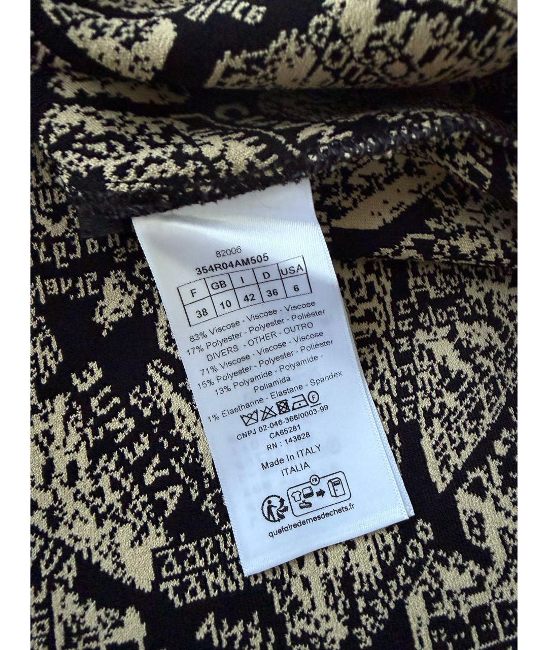 CHRISTIAN DIOR Бежевое вискозное повседневное платье, фото 4