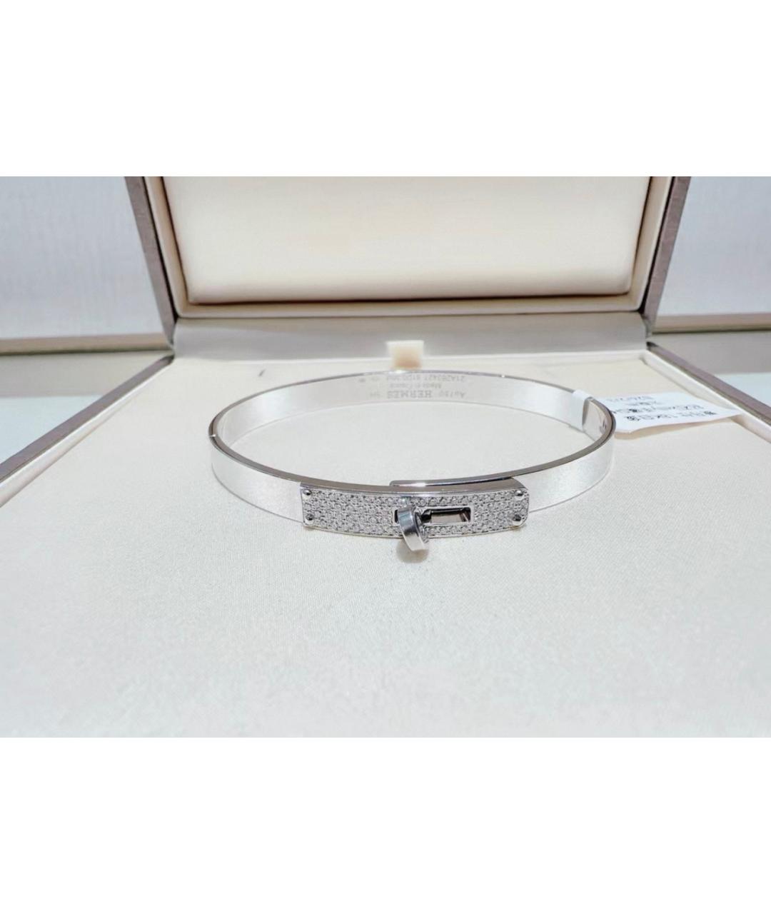 HERMES Серебрянный браслет из белого золота, фото 2