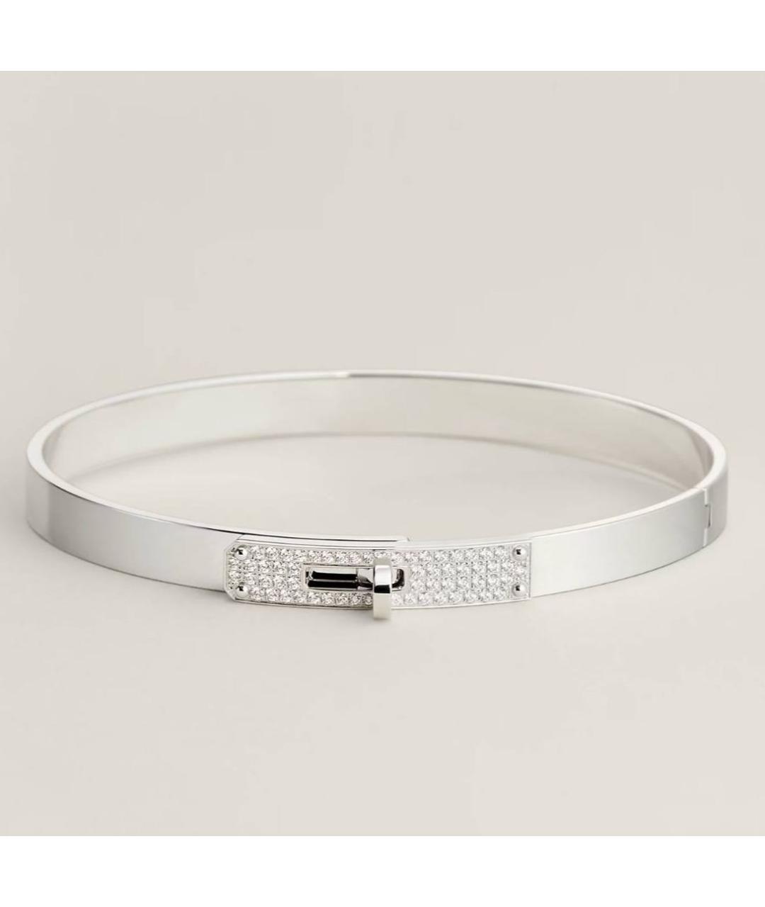 HERMES Серебрянный браслет из белого золота, фото 5