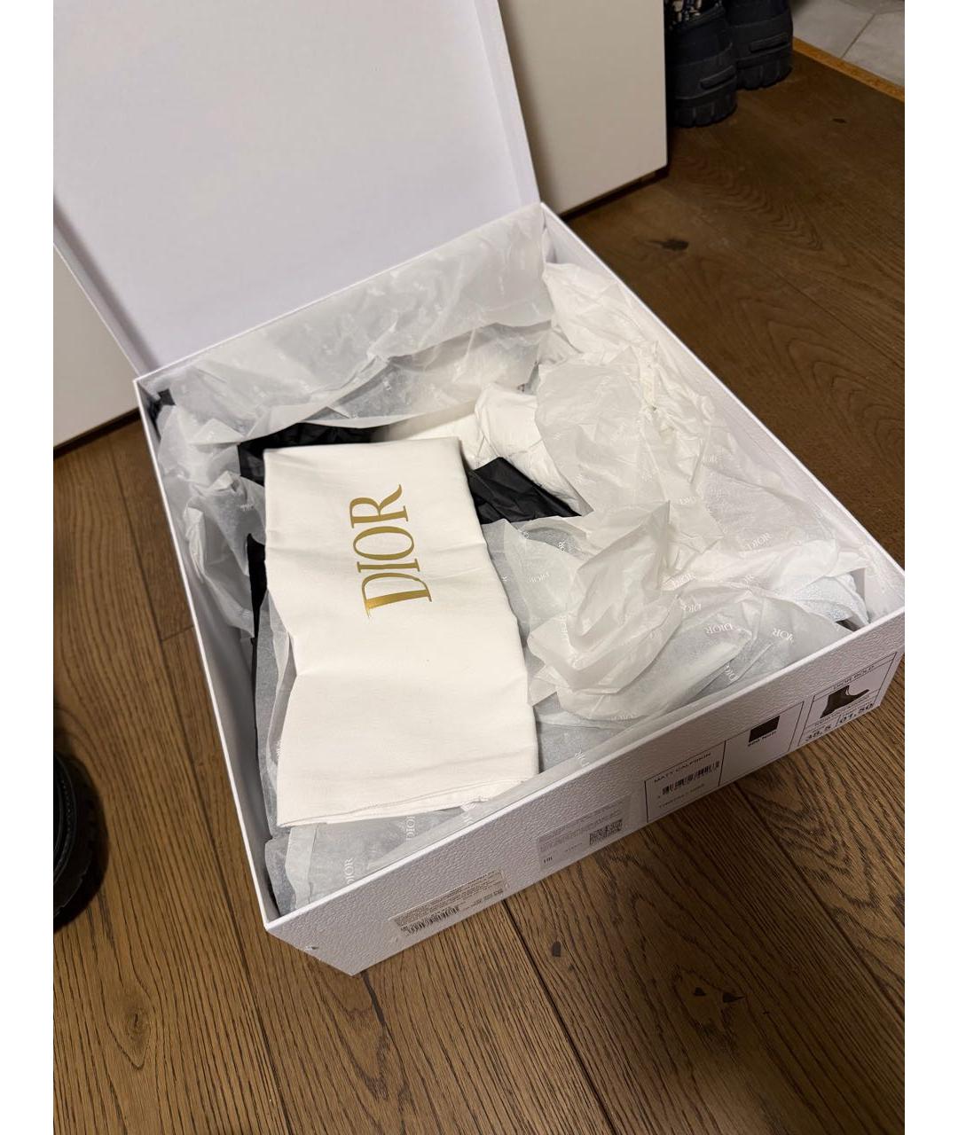 CHRISTIAN DIOR Черные кожаные полусапоги, фото 6