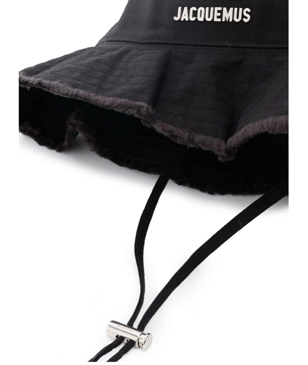 JACQUEMUS Черная хлопковая панама, фото 4