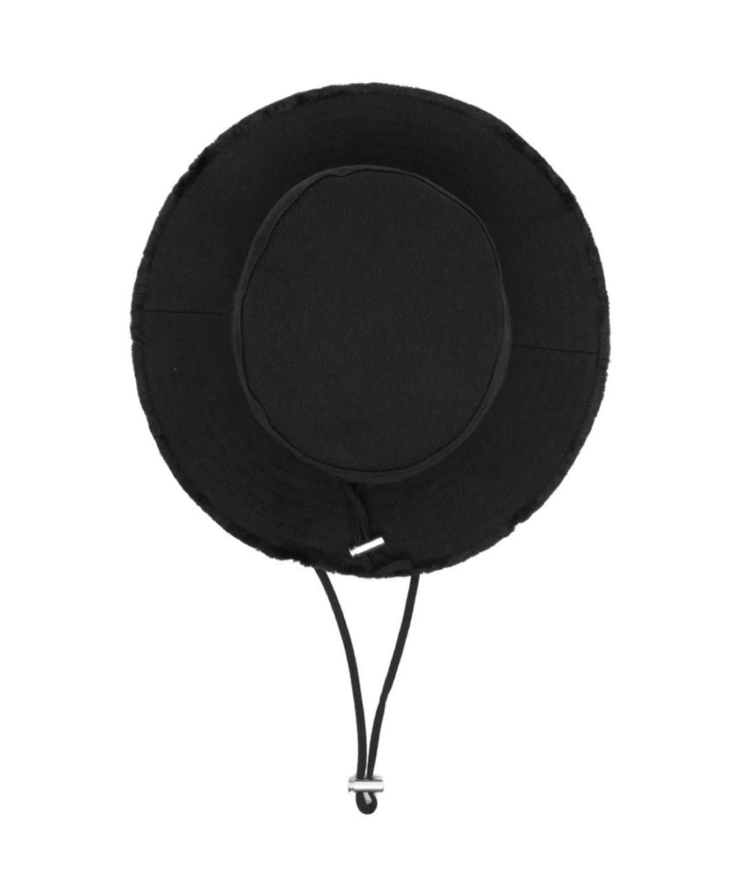 JACQUEMUS Черная хлопковая панама, фото 2