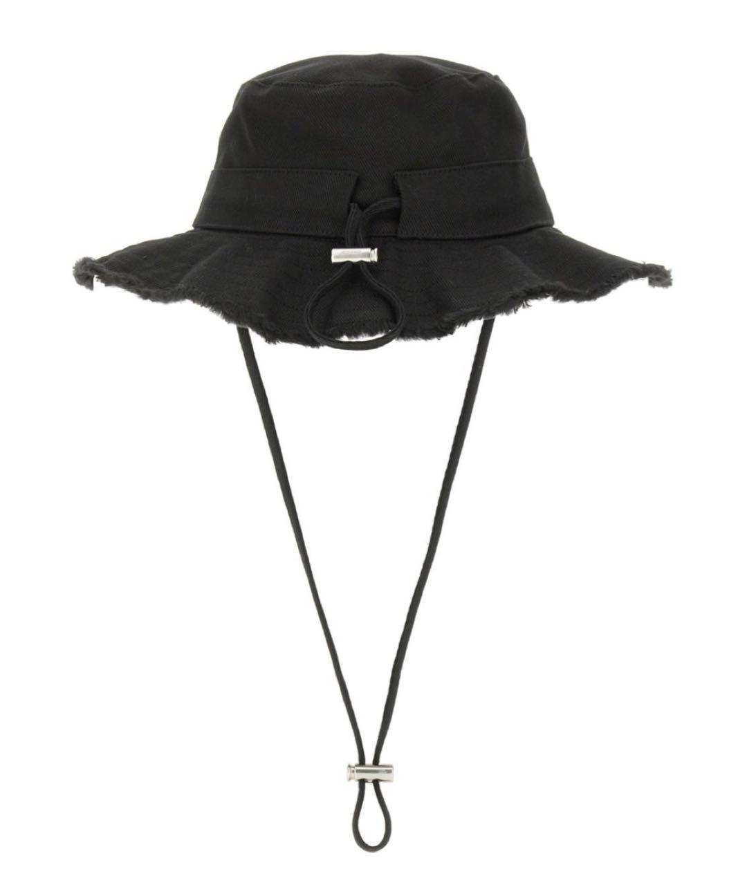 JACQUEMUS Черная хлопковая панама, фото 3