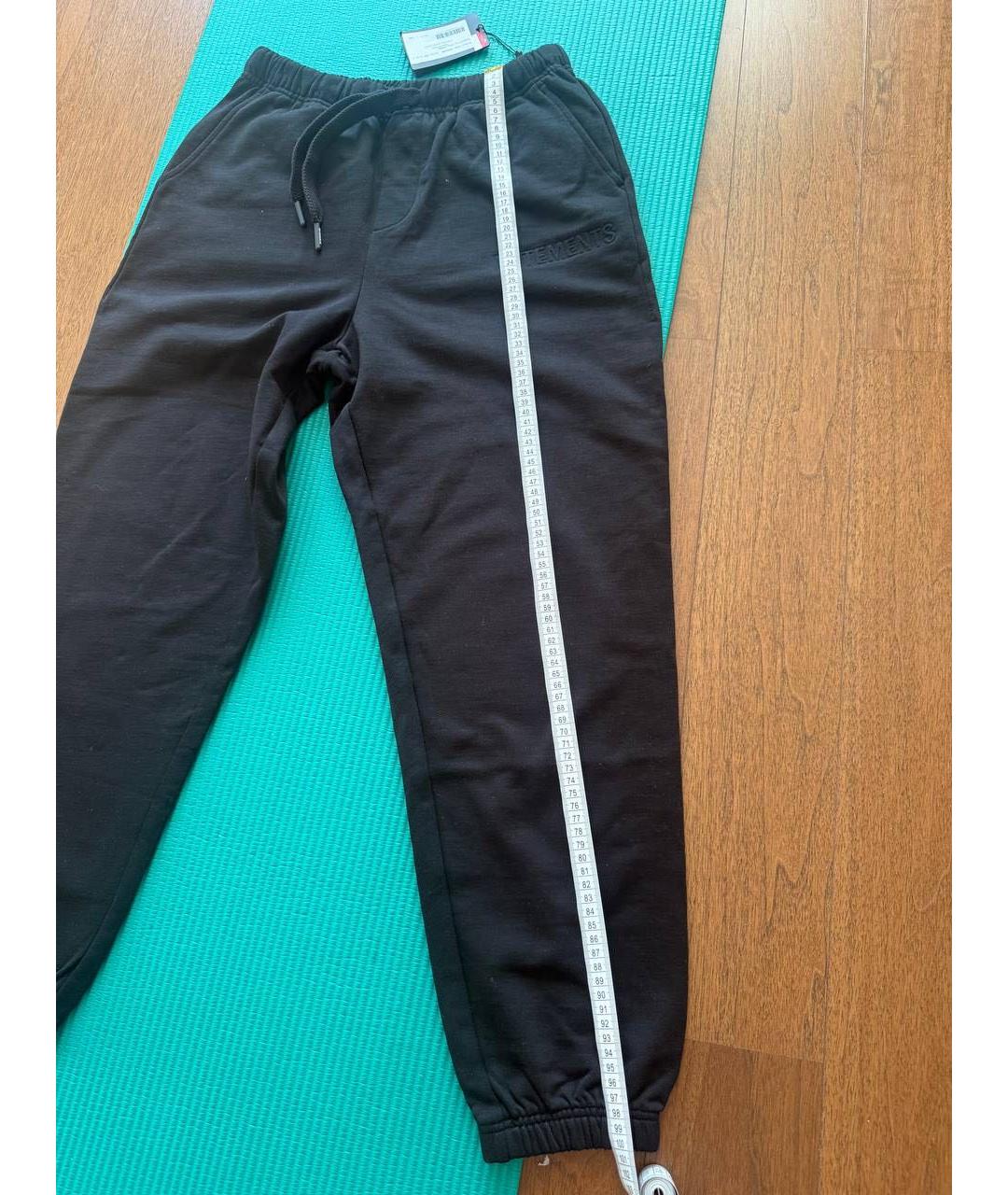 VETEMENTS Черные хлопковые повседневные брюки, фото 5