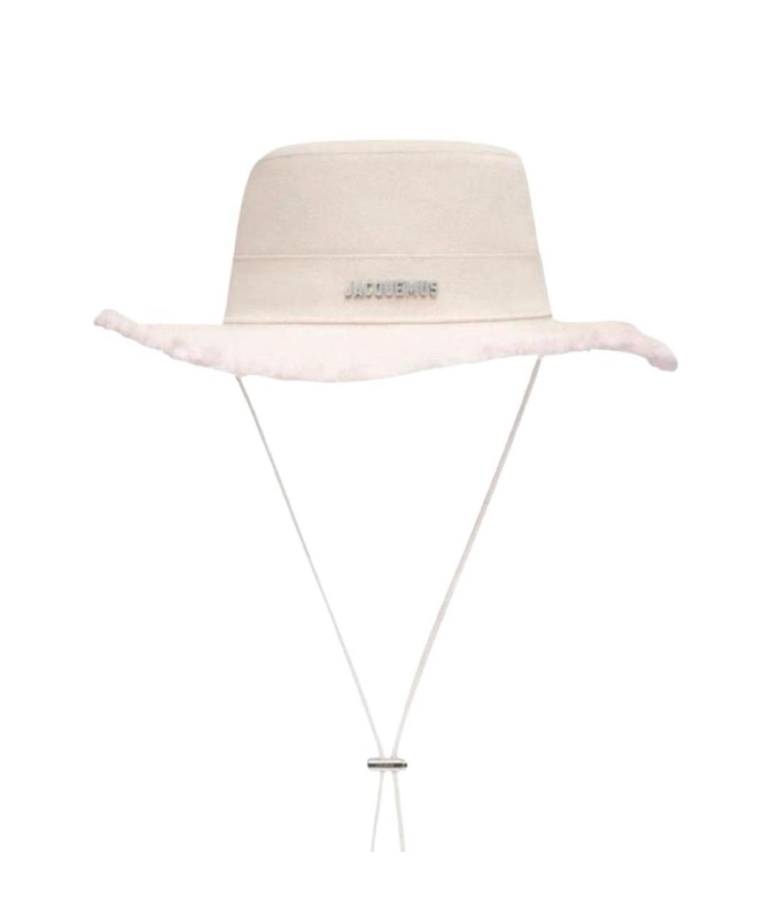 JACQUEMUS Бежевая хлопковая панама, фото 4