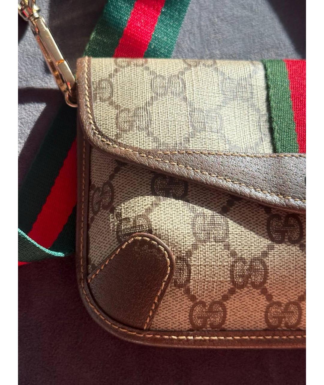 GUCCI Коричневая сумка через плечо, фото 4