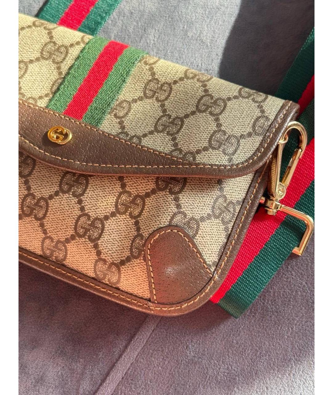 GUCCI Коричневая сумка через плечо, фото 3