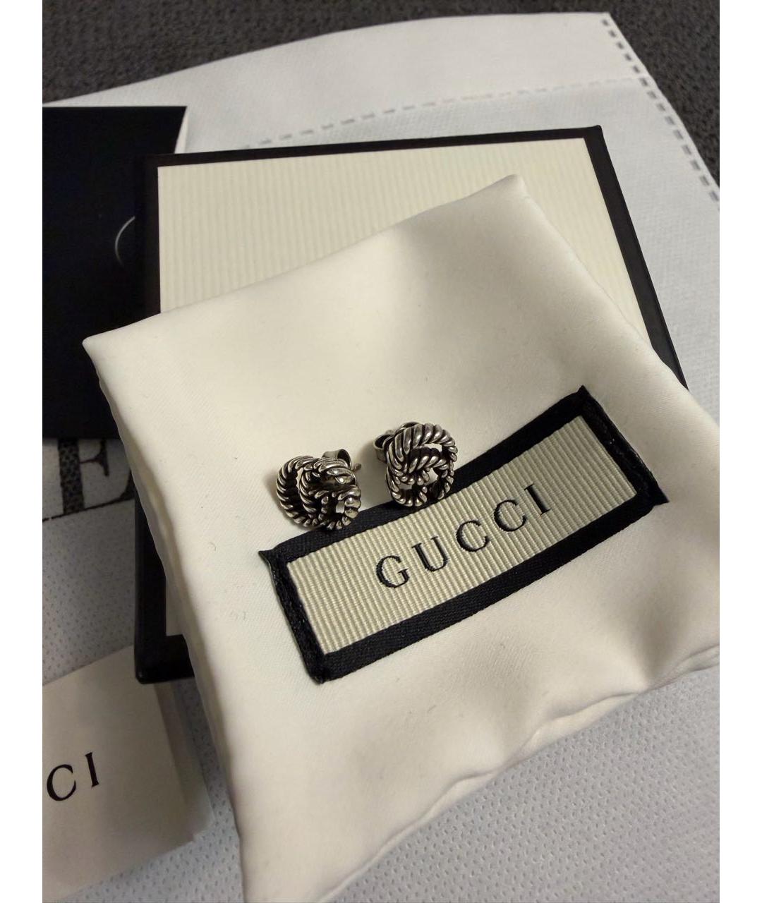 GUCCI Серебряные серебряные серьги, фото 3