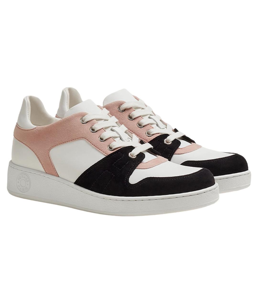 HERMES Мульти кожаные кроссовки, фото 3